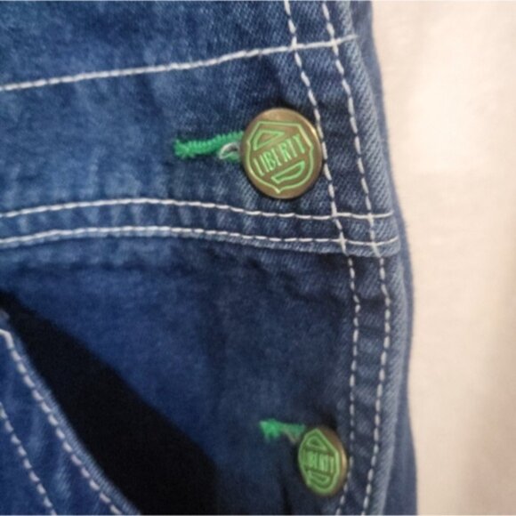 Liberty Overalls Carpenter Dark Denim 34x30 Worker Western Classic - Picture 4 of 7